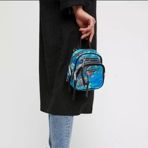 NWOT FREE PEOPLE Kimono Mini Backpack Blue